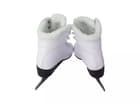 Jackson Ultima Glacier GS180 Women’s and Girls’ Ice Skates 14 Rear view of the Jackson Glacier in Fleece — sherpa-lined rolled collars above black stacked-look heels