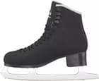 Jackson Mystique JS1592 black figure skate, inside profile with gray collar lining