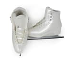 Belati Iris Perla Women’s Figure Ice Skates Made in Italy 264 Belati Iris Perla interior padding and pearl tongue with Sabrina blade below