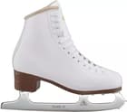 Jackson Ultima Excel figure skate, outside view with the Jackson-embossed heel and Ultima Mark II blade