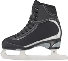 Inside view of the black Softec Vista ST3200 boot showing the eyelet row and three lace hooks