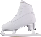 Jackson Ultima Softec Elite ST7200 Women’s Ice Skates / White 14 White Jackson Softec Elite ST7200 skate, inside view with the silver Fusion sole and heel