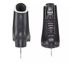 Front and back view of Jackson Finesse JS452 black figure skates