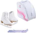 Jackson Classic JC500 Womens Figure Ice Skates Womens 5 Bundle with Skate Guards and Bag