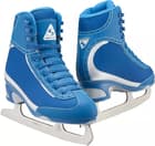 Jackson Softec Vista ST3200 ice skates in navy with a silver heel panel and Ultima Mark I blades