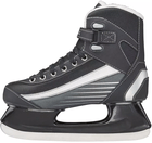 Inner side of the black Softec Sport ST6102, showing the cream plush lining rolled over the topline