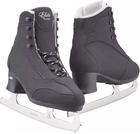 Jackson Ultima Softec Elite ST7202 Men’s Ice Skates 12 Jackson Softec Elite ST7202 men's ice skates, a pair of black microfiber boots on Ultima Mark II figure blades