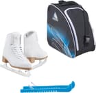Jackson Classic JC500 Womens Figure Ice Skates Womens 4 Bundle with Skate Guards and Bag
