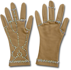 Figure Skating Gloves Style Biflex Crystals G2 Italian Fabric, Handmade 71 Figure Skating Gloves Style Biflex Crystals G2 Italian Fabric, Handmade 71