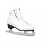 BOTAS Stella Sport white figure skate with graphite sole, gold Stella lettering and TUV GS etched Botas blade