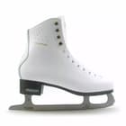 BOTAS Dagmar VERTIGO Women’s and Girls’ Figure Skates 16 Side view of the BOTAS Dagmar VERTIGO skate with gold Dagmar script, perforated ankle vents and the TÜV mark etched near the blade heel