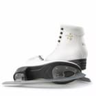 Botas Stella Sport white skate side view with plush collar and graphite heel