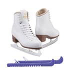 Jackson Excel Ice Skate Bundle — Skate guards 3 Jackson Ultima Excel JS1290 Women's Ice Skates Width: Medium - C/Size: Adult 4 Bundle with Skate Guards