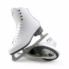 BOTAS Dagmar VERTIGO Women’s and Girls’ Figure Skates 10 Pair of BOTAS Dagmar VERTIGO skates stacked to show the graphite sole, screw-mounted plates and TÜV-marked Sabrina blade