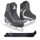 Jackson Ultima Softec Vista ST3201 Figure Ice Skates for Girls/Color: Black, Size: Youth 1 Bundle with Skate Guards