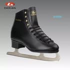 Botas Robin black figure skate with gold Robin lettering and Botas tongue crest