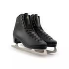 Pair of Botas Robin black figure skates with Nicole blades, front view