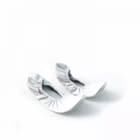 BOTAS White Dancing and Ballet Flats from Natural Leather 7