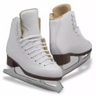 GAM Concept G0470/G0471 white figure skates for women and girls with Ultima Mirage blades, angled pair view