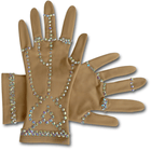 Figure Skating Gloves Style Biflex Crystals G2 Italian Fabric, Handmade 72 Figure Skating Gloves Style Biflex Crystals G2 Italian Fabric, Handmade 72