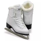 Jackson Ultima Glacier GS180 Women’s and Girls’ Ice Skates 10 Jackson Glacier GS180 in Fleece — white boot with a plush white sherpa lining rolled over the topline