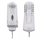 Front and back view of Jackson Finesse JS450 white figure skates