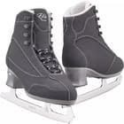 Pair of black Jackson Softec Elite ST7200 women's ice skates, showing the Elite by Jackson tongue logo and the Ultima Mark II blades