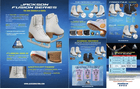 SKATE GURU Jackson Ultima Figure Ice Skates FREESTYLE FS2190 Bundle with Bag and Guardog Skate Guards 9 Jackson Fusion Series brochure describing the Fusion sole, Elite last, width options and Heat Moldable Fit System