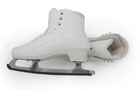 Belati Giglio Women’s Figure Ice Skates Made in Italy 338 Belati Giglio profile with padded tongue and soft cotton lining