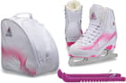Jackson Softec Rave Ice Skate Bundle — Skate guards + skate bag 3 Jackson Ultima Rave RV2000 Women's Figure Skates White/Pink, Size: Adult 4 Bundle with Free Bag and Guardog Skate Guards