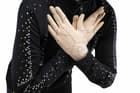 Figure Skating Jacket Style J11 Black Italian Fabric, Handmade 203