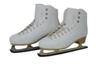 Belati Primula Women’s Figure Ice Skates Made in Italy 334 Belati Primula beginner figure skates in white with beige soles and Botas Nicole blades