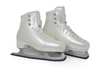 Belati Iris Perla Women’s Figure Ice Skates Made in Italy 260 Belati Iris Perla pearlescent figure skates with silver hooks and Botas Sabrina blades