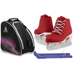 Jackson Softec Diva Ice Skate Bundle — Skate guards + skate bag 24