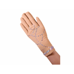 Figure Skating Gloves Style Biflex Crystals G1 Italian Fabric, Handmade 41