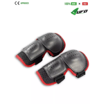 UFO PLAST Made in Italy – Multisport Elbow Guards, Elbow Protection Pads, White or Black with Red 11