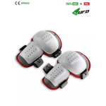 UFO PLAST Made in Italy – Multisport Knee Guards, High Resistance Plastic Knee Pads Protector, White 4