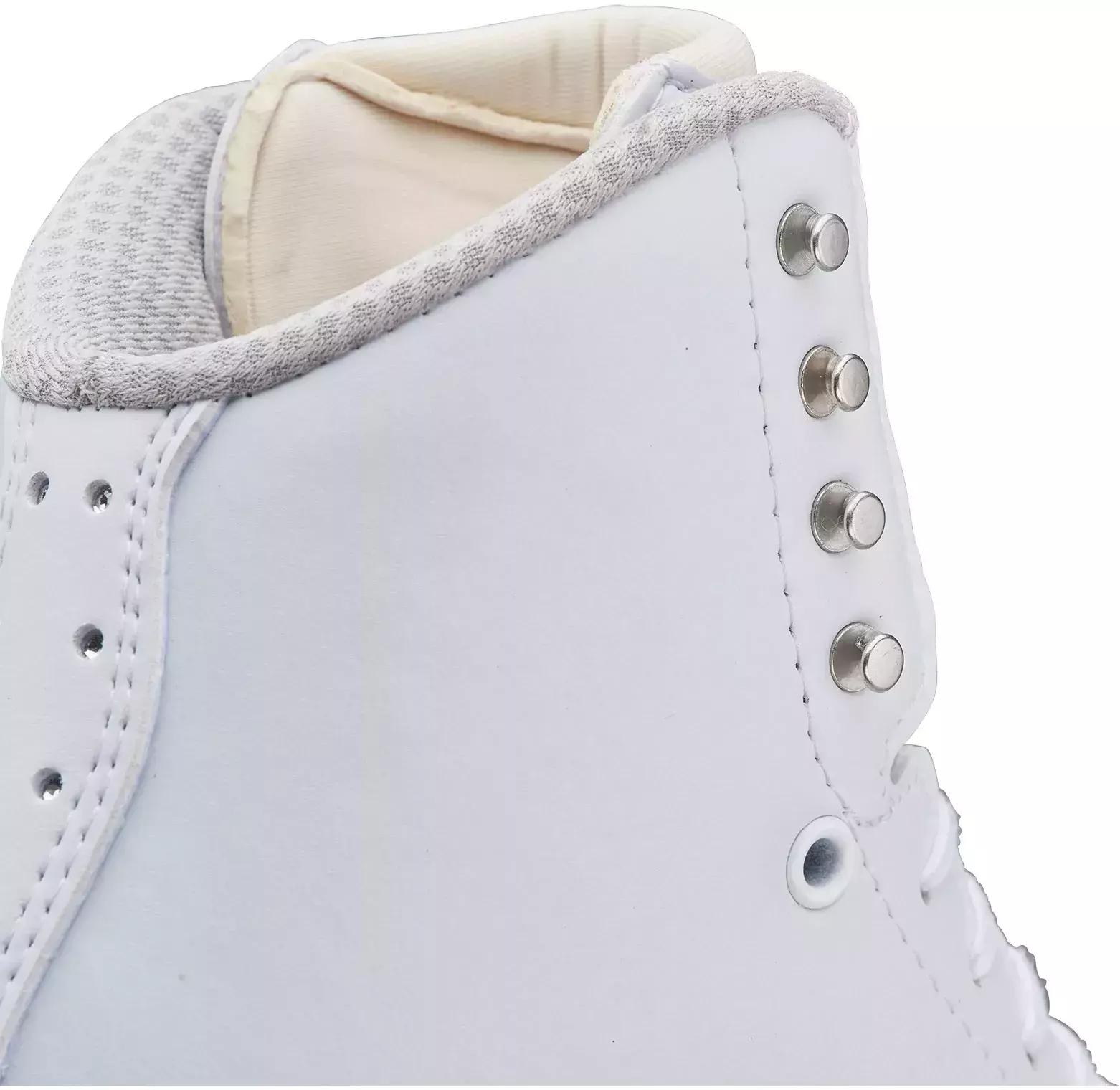 Close-up of the Freestyle FS2190 chrome cuff hooks, padded collar and punched quarter detailing