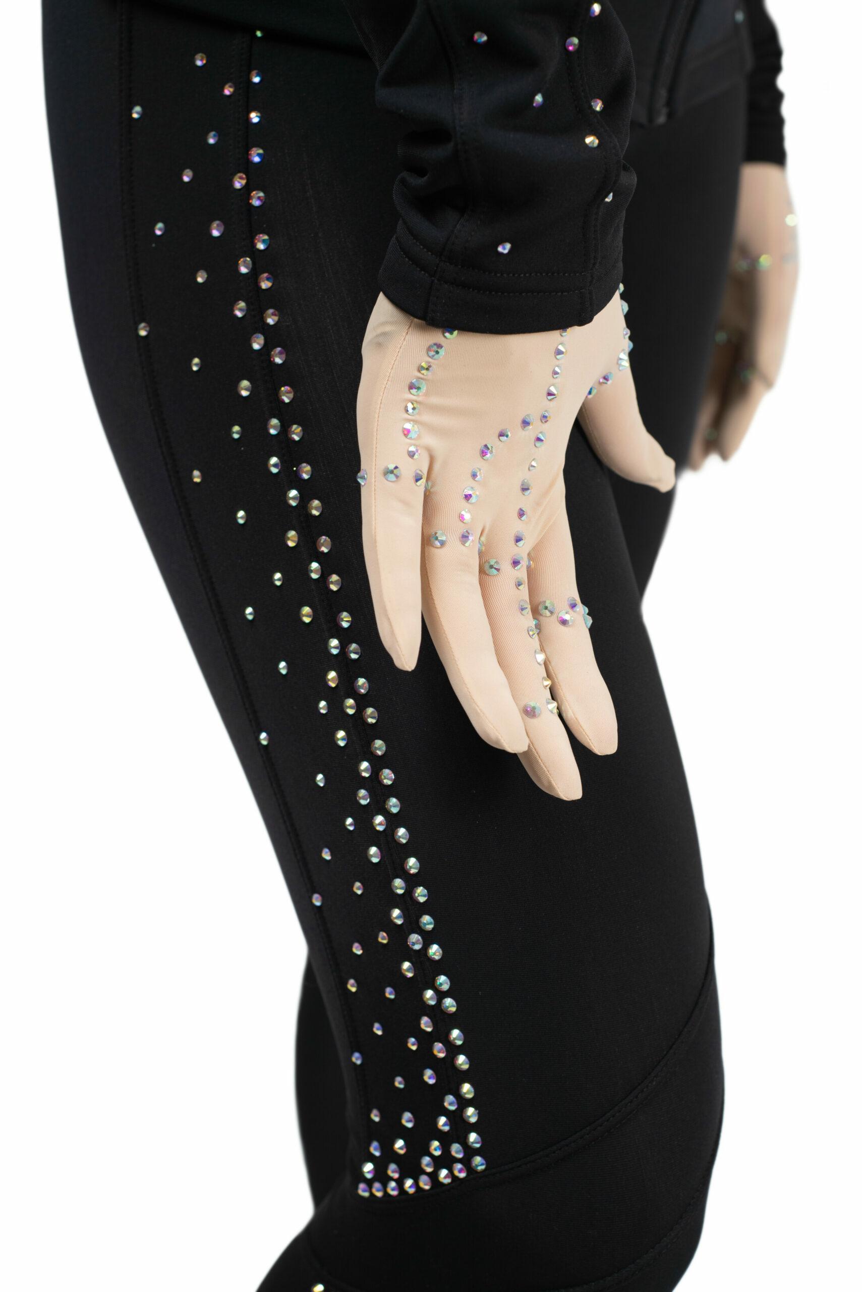 Figure Skating Jacket Style J11 Black Italian Fabric, Handmade 195