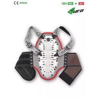 UFO PLAST Made in Italy – Professional Knee Shin Guards, Three Cups System, One-Size fits all 7 Spine Back Protection