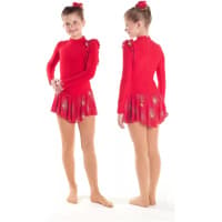 Sagester Figure Skating Dress Style: 163, Red