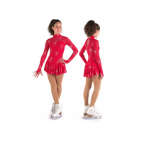 Sagester Figure Skating Dress Style: 177, Red