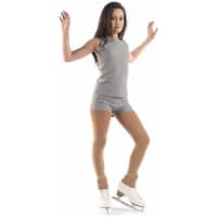 SAGESTER Ice Skating Tights, Footless, #3093, Made in Italy, Skin Color