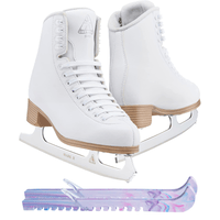 Jackson Classic 500 Womens/Girls Figure Ice Skates, Medium Width, Womens Size 4 with Top Notch Skate Guard