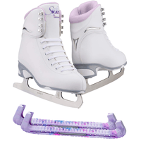 Jackson Finesse 180 ice skates in Purple with Guardog 170 guards