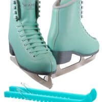 Jackson Classic JC380 Mint Figure Ice Skates - Womens 4 - Bundle with Skate Guards