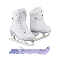 Jackson Ultima Finesse JS180 Figure Ice Skates for Women Bundle with Guardog Skate Guards/Fleece/Adult 4