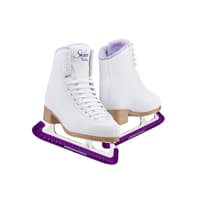 Jackson Classic 380 Womens/Girls Figure Ice Skates, Medium Width, Purple Womens Size 4 with Skate Guard