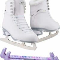Jackson Finesse 180 ice skates in Fleece with Guardog 170 guards