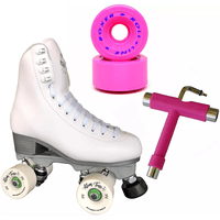 ATOM Jackson Finesse Skates Bundle - Roll-Line Boxer Pink Artistic Wheels
